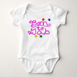Geboren zu Gab Stars Pink Heart Baby Girl Strampler