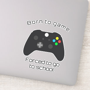 Geboren zu Game Decal mit XBox Controller Aufkleber