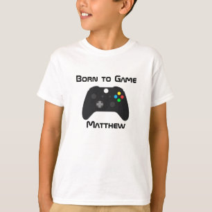 Geboren zu Game-Videospielmonogramm T-Shirt