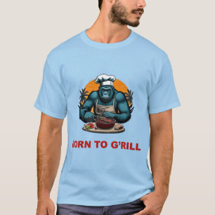 Geboren zu G'rill GRILLEN Master Fun Puff T-Shirt