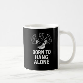 Geboren zu Hang Alone - Emo Bat | antisozial Kaffeetasse