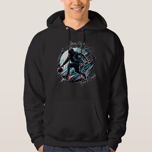 Geboren zu konkurrieren - Motivierend Sport Hoodie (Vorderseite)