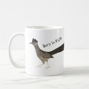 GEBOREN ZU LAUFEN! Roadrunner Roadlaufstift Gezeic Kaffeetasse
