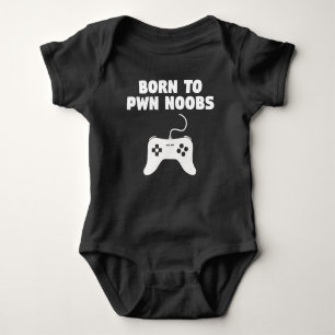 Geboren zu Pwn Noobs Videospielen Baby Strampler