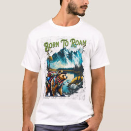 "Geboren zu Roam" T - Shirt im Freien/Wandern