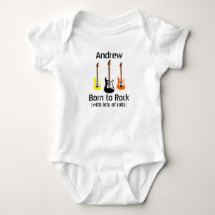 Geboren zu Rock mit vielen Rolls Baby Bodysuit Strampler
