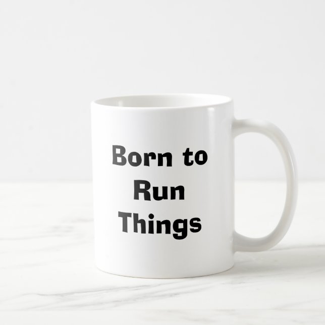 Geboren zu RunThings Kaffeetasse (Rechts)