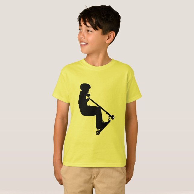 Geboren zu Scoot - Scooter-Rider T-Shirt (Vorne ganz)