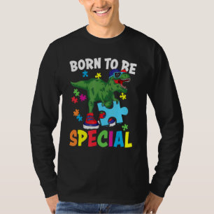 Geboren zu sein, besondere lustige Dinosaurier Puz T-Shirt