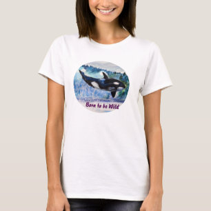 Geboren zu sein, wilde Orca Art Tank Top,