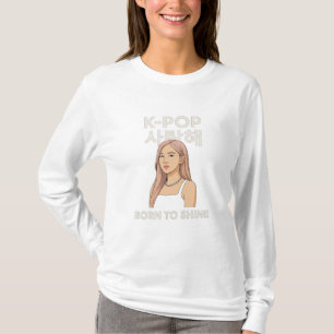 ✨ Geboren zu Shine   Minimalistischer K-Pop Star L T-Shirt