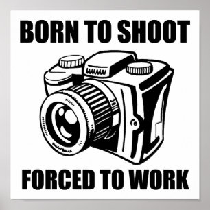 Geboren zu Shoot Funny Poster