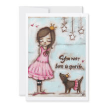 Geboren zu Sparkle - Kunstkarte