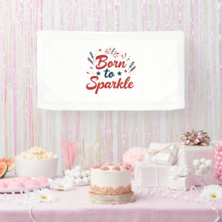 Geboren zu Sparkle Patriotic Banner