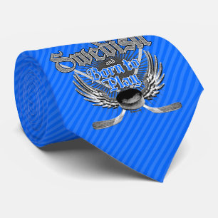 Geboren zu spielen (Schwedisch) Neck Tie Krawatte