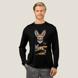 Geboren zu steigern - Wüste Fennec Fox Illustratio Tri-Blend Shirt