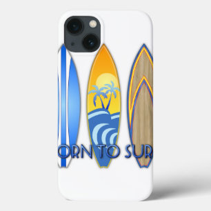 Geboren zu surfen iPhone 13 hülle
