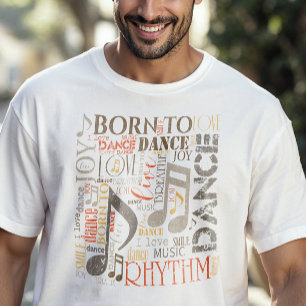Geboren zu tanzen Orange/Brown ID277 T-Shirt