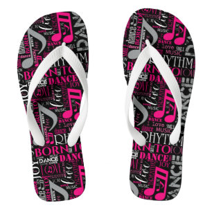 Geboren zu Tanzpink ID277 Flip Flops