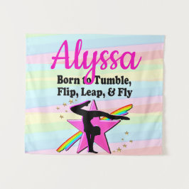 GEBOREN ZU TUMBLE, GEDREHT, ABSCHLIESSEN UND FLIEG WANDTEPPICH