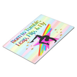 GEBOREN ZU TUMENTIERTEM GYMNASTIK-NOTEPAD NOTIZBLOCK