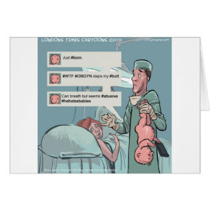 Geboren zu Tweetend lustiger Cartoon