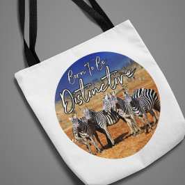 "Geboren zu unterscheiden" Zebra Art