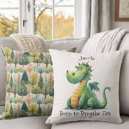 Geboren zum Breathe-Feuer Kissen