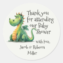 Geboren zum Breathe Fire Baby Dusche Danke Sticker