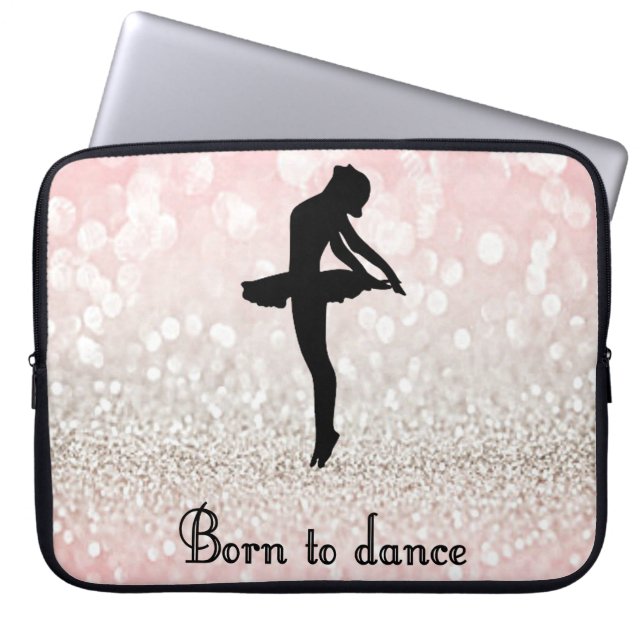 Geboren zum Dance Sparkle Dancer Notebook Laptopschutzhülle (Vorderseite)
