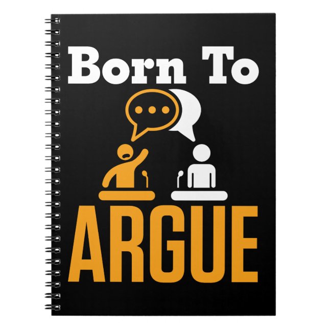 Geboren zum Debattierteam-Debater Notizblock (Vorderseite)