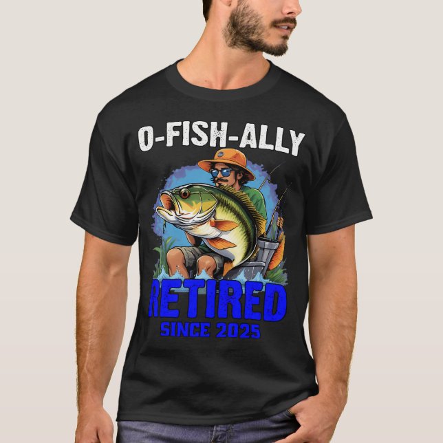 Geboren zum Fischen T-Shirt (Vorderseite)