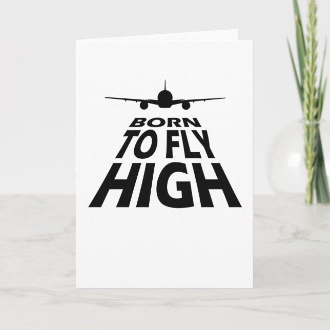 Geboren zum Fliegerpiloten Karte (Vorderseite)