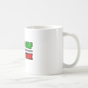 Geboren zum Golfspielen... arbeiten gezwungen Tasse