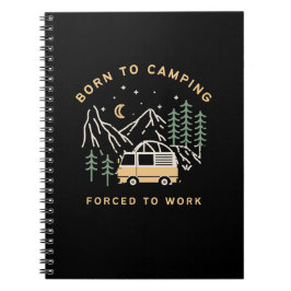 Geboren zum Lager, gezwungen zur Arbeit - Retro Ca Notizblock