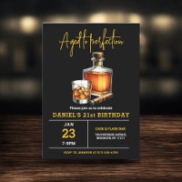 Geboren zum Perfection Whisky Zigar 21. Geburtstag
