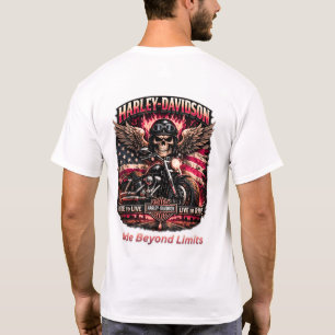 Geboren zum Reiten Gebaut zum Führen Motorrad-Tote T-Shirt