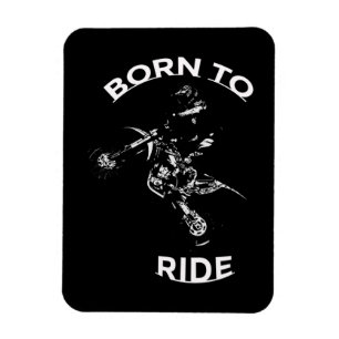Geboren zum Reiten - Motocross Rider Magnet