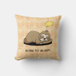 Geboren zum Schlafen | Niedlicher Sonnenschlafplat Kissen