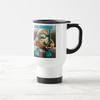 Geboren zum Schnorcheln Reisebecher