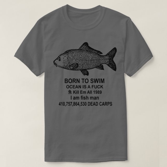 Geboren zum Schwimmen ist ein TShirt (Design vorne)