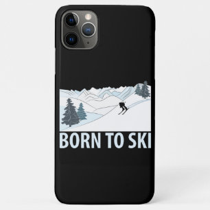 Geboren zum Skiwintersport Case-Mate iPhone Hülle