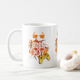 geboren zum Spielen Kaffeetasse