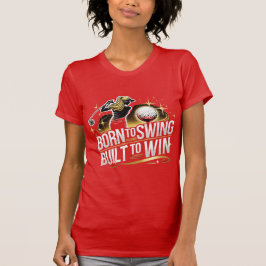 Geboren zum Swing, erbaut zu gewinnen - Golfweibli T-Shirt