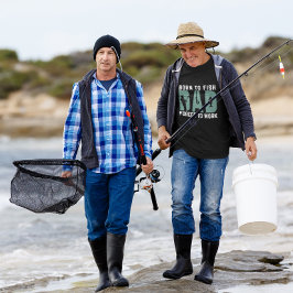 Geboren zum Tag des Vaters, Fischer Funny T-Shirt