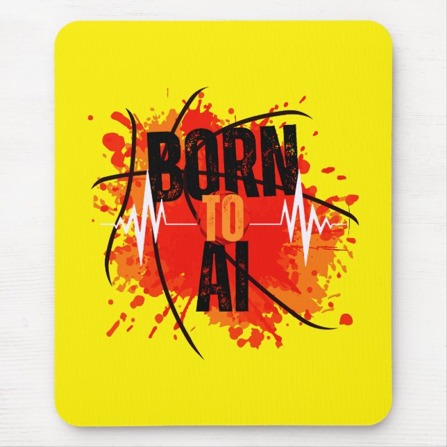 Geboren zur AI Mousepad (Vorne)