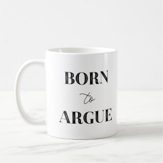 Geboren zur Argue Funny Lawyer GIft Kaffeemaschine Kaffeetasse