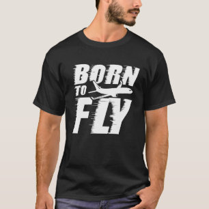 Geboren zur Flug-Liebe von Fluglotsen T-Shirt