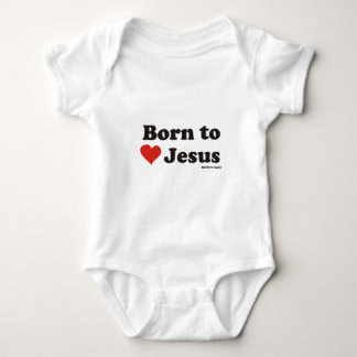 Geboren zur Liebe Jesus Baby Strampler
