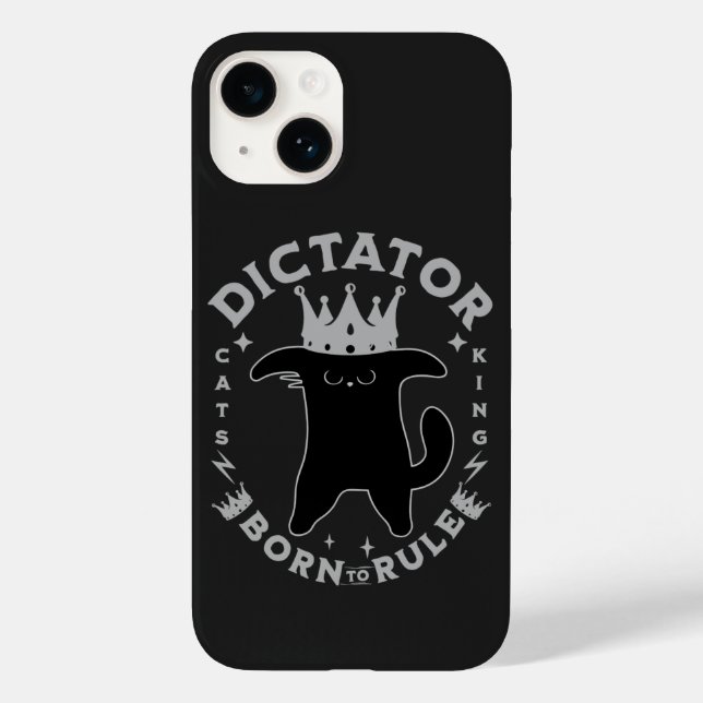 Geboren zur Regel | Funny Cat Design Case-Mate iPhone Hülle (Rückseite)